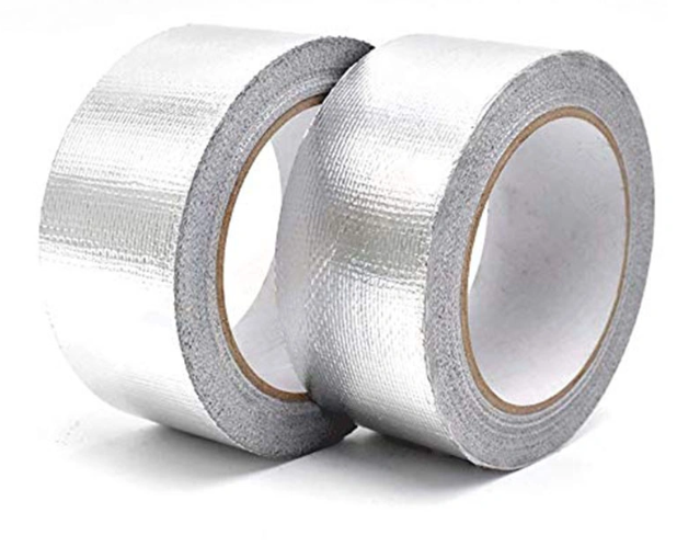 Aluglass Fabric Alu Reinforced Silver Heat Resistant Aluminum Foil Glass Fiber Insulation Tape